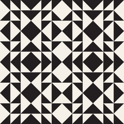 seamless pattern repeating geometric elements vector image