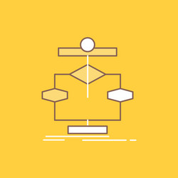 Data Flow Diagram Algorithm Chart vector image