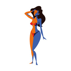 Hot Bikini Girl Vector Images (over 2,600)