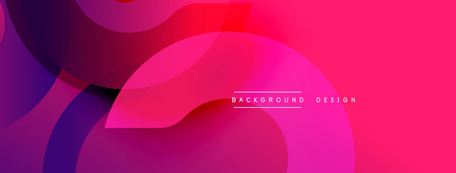 abstract gradient shapes overlap creating vibrant vector image