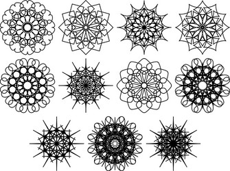 set of web design elements on white background vector image