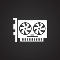 computer hardware icon on background for graphic vector image