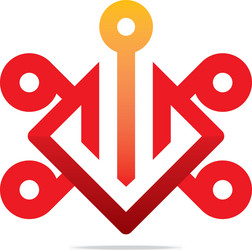 design element number 9 6 icon symbol vector image
