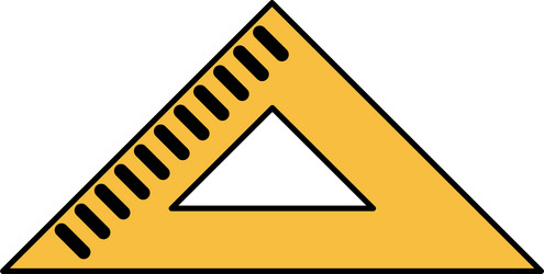 triangle ruler icon image vector image