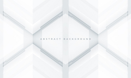 White and soft grey 3d geometric abstract vector
