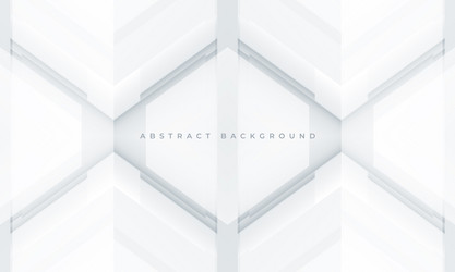 White and soft grey 3d geometric abstract vector