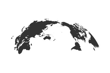 World map globe isolated Royalty Free Vector Image