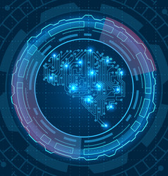 Brain is composed circuit texture artificial vector