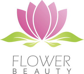 Flower beauty logo vector