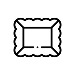 frame icon thin linear style design isolated vector image