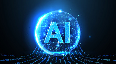 AI Chip Technology Core vector image