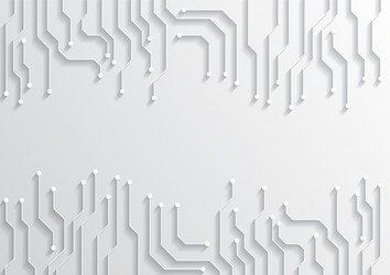 circuit technology background with hi-tech vector image