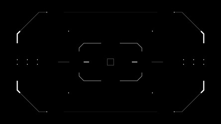 hud target cyberpunk aiming drone ui futuristic vector image