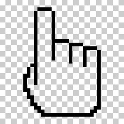 mouse cursor pixel icon web click symbol computer vector image