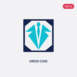 Two color dress code icon from business concept vector