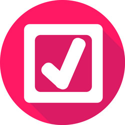 check mark or accept icon of set material design vector image