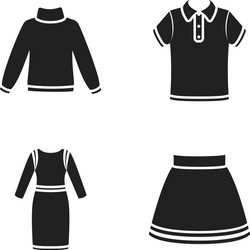 Clothing Icons - Skirt & Shirt Vector Image