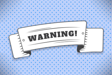 white ribbon in the form of a banner with text vector image