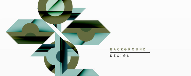 abstract geometric design features overlapping vector image