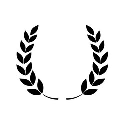 Laurel Wreath - Victory & Power Icon Vector Image