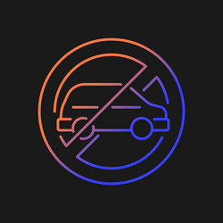 no using when driving gradient manual label icon vector image