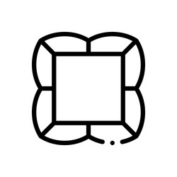 frame icon thin linear style design isolated vector image