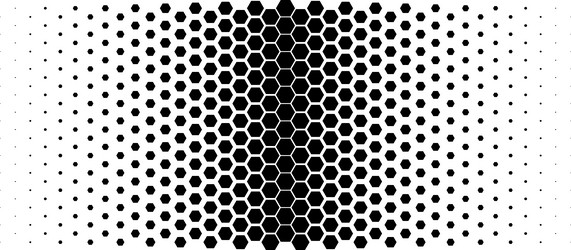 geometric hexagon abstract science and technology vector image