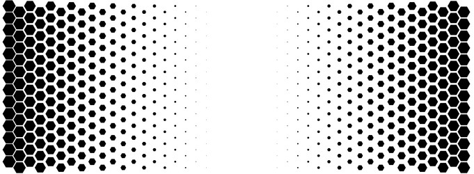 geometric hexagon abstract science and technology vector image