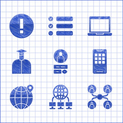 Set create account screen computer network online vector