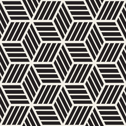cubic grid tiling endless stylish texture vector image