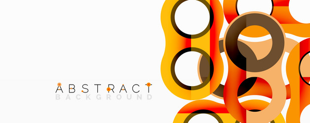 abstract geometric pattern with interlocking vector image