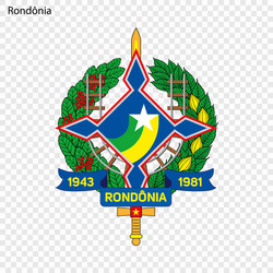 emblem of minas gerais state brazil vector