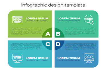 set line web and graphic design ui or ux vector image