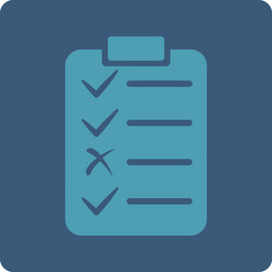 Task list icon from commerce buttons overcolor set vector