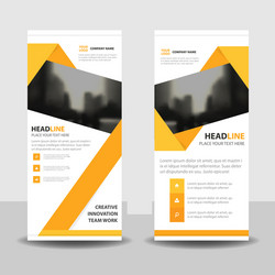 Abstract Geometric Roll Up Banner vector image