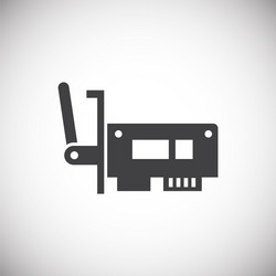 computer hardware icon on background for graphic vector image