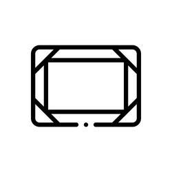 frame icon thin linear style design isolated vector image
