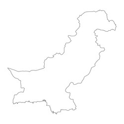 Highly detailed pakistan map with borders Vector Image
