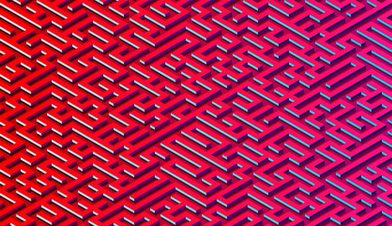 maze pattern abstract background with vibrant vector image