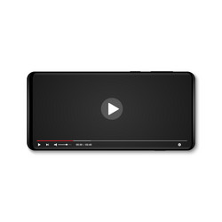 Mobile video player ui concept Royalty Free Vector Image
