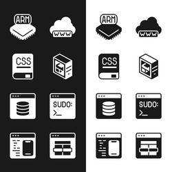 Set computer books about programming processor vector