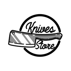 Vintage Knife Store Emblem Vector Image