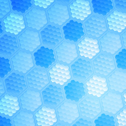 Hexagon abstract shape Royalty Free Vector Image