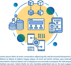 cross platform app testing article page template vector