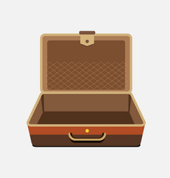 Empty suitcase for summer holiday vector