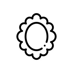 frame icon thin linear style design isolated vector image