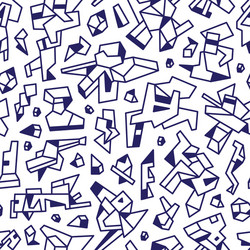 Abstract Robot Seamless Pattern vector image