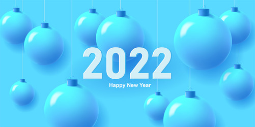 christmas and new year background with 3d mono vector image