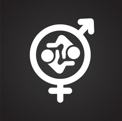 ivf icon on background for graphic and web design vector image