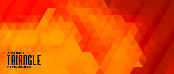 abstract triangle pattern background in warm vector image